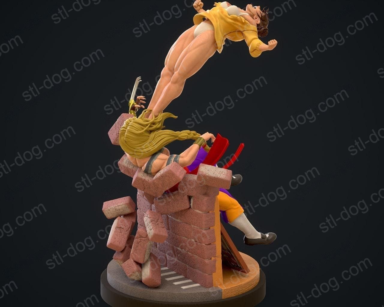 街头霸王 春丽VS维加(Chun Li vs Vega) 3D打印图纸